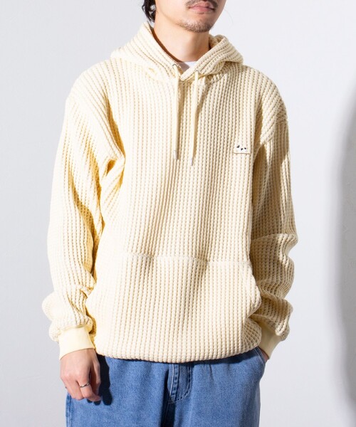 GLOSTER(グロスター)の「【GLOSTER/グロスター】フレンチブルドッグ刺繍 オニワッフルパーカー(パーカー・メンズ・イエロー/ネイビー/ベージュ・M/L/S)」の19枚目の写真