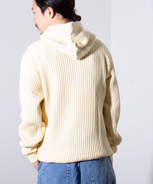 GLOSTER(グロスター)の「【GLOSTER/グロスター】フレンチブルドッグ刺繍 オニワッフルパーカー(パーカー・メンズ・イエロー/ネイビー/ベージュ・M/L/S)」の21枚目の写真