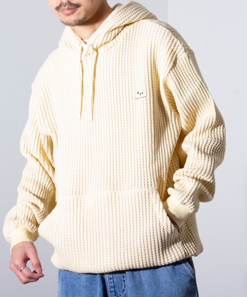 GLOSTER(グロスター)の「【GLOSTER/グロスター】フレンチブルドッグ刺繍 オニワッフルパーカー(パーカー・メンズ・イエロー/ネイビー/ベージュ・M/L/S)」の22枚目の写真