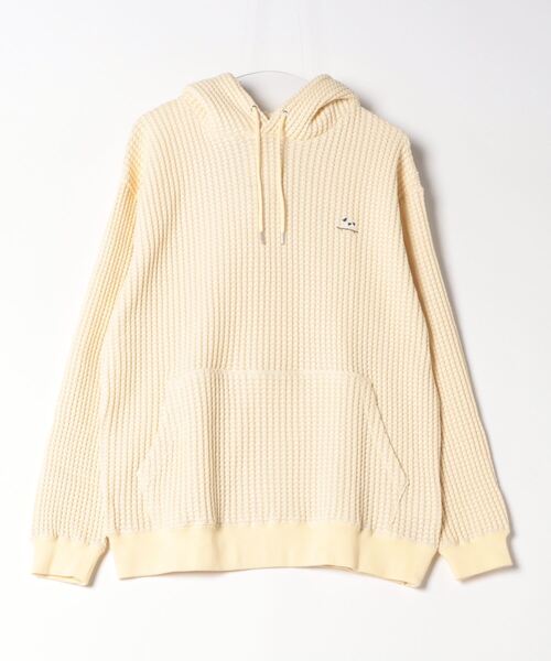 GLOSTER(グロスター)の「【GLOSTER/グロスター】フレンチブルドッグ刺繍 オニワッフルパーカー(パーカー・メンズ・イエロー/ネイビー/ベージュ・M/L/S)」の6枚目の写真