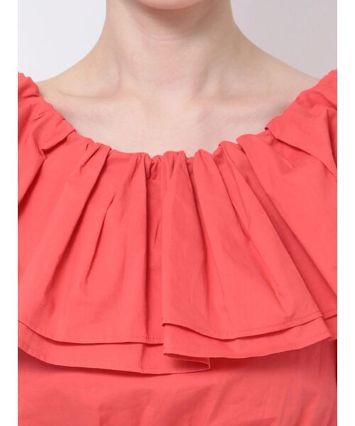 MERCURYDUO（マーキュリーデュオ）の「バックリボンバルーンブラウス（シャツ/ブラウス・レディース・ブラック/オフホワイト/オレンジ/ブルー・FREE）」の12枚目の写真