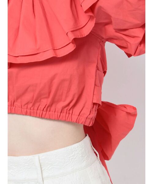 MERCURYDUO（マーキュリーデュオ）の「バックリボンバルーンブラウス（シャツ/ブラウス・レディース・ブラック/オフホワイト/オレンジ/ブルー・FREE）」の14枚目の写真