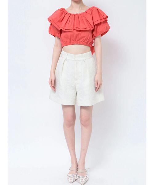 MERCURYDUO（マーキュリーデュオ）の「バックリボンバルーンブラウス（シャツ/ブラウス・レディース・ブラック/オフホワイト/オレンジ/ブルー・FREE）」の17枚目の写真