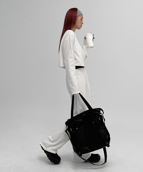 グレー シルク混合 オフショルダー 長袖トップス グレー シルク混合 オフショルダー 長袖トップス オフショルダー