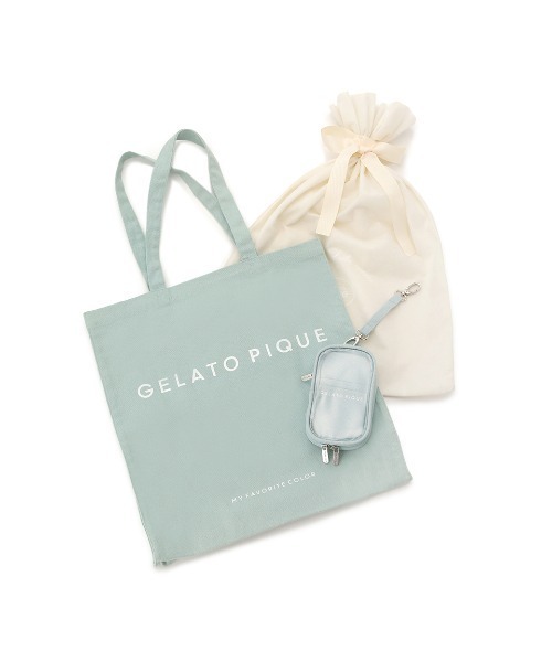 gelato pique(ジェラートピケ)の「【ラッピング済み】ホビートートバッグ&キャリーポーチSET(トートバッグ・レディース・レッド/ピンク/パープル/ブラック/オフホワイト/グリーン/ブルー/イエロー・FREE)」の4枚目の写真