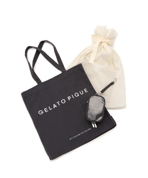 gelato pique(ジェラートピケ)の「【ラッピング済み】ホビートートバッグ&キャリーポーチSET(トートバッグ・レディース・レッド/ピンク/パープル/ブラック/オフホワイト/グリーン/ブルー/イエロー・FREE)」の3枚目の写真