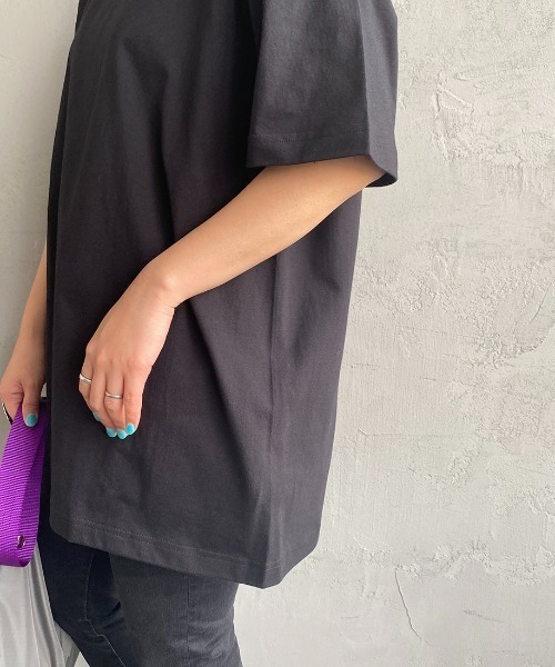 HANES（ヘインズ）の「【WEB限定】[HANES/ヘインズ] BEEFY ショートスリーブパックTシャツ（Tシャツ/カットソー・レディース・ブラック/オリーブ/ライトベージュ/グレー/ダークグリーン/ホワイト/レッド/ダークグレー/ネイビー/パープル・XS/S/M/L/XL）」の19枚目の写真