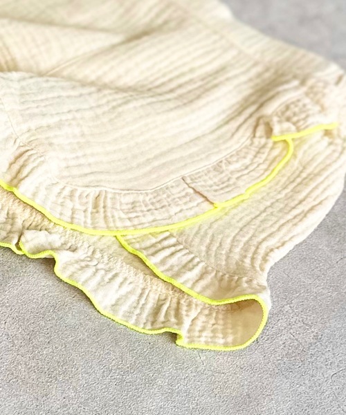 CALMIA(カルミア)の「Wガーゼフリルキュロットパンツ(80~150cm)(その他パンツ・キッズ・ライトブルー/ラベンダー/レッド/オフホワイト・150/140/130/120/110/100/90/80)」の6枚目の写真