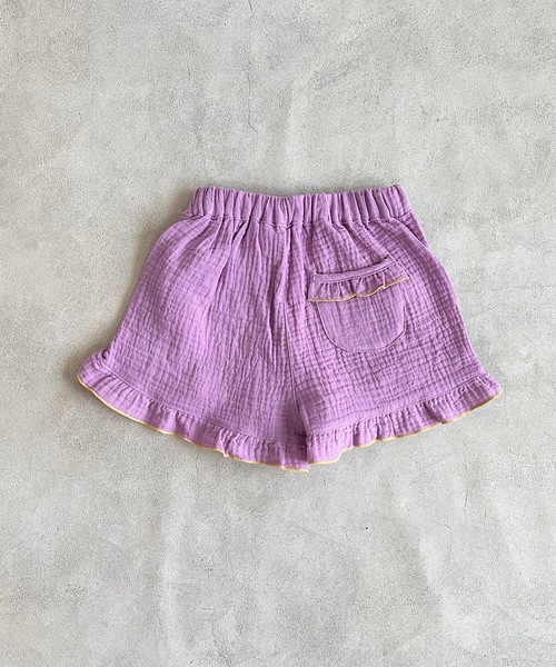 CALMIA(カルミア)の「Wガーゼフリルキュロットパンツ(80~150cm)(その他パンツ・キッズ・ライトブルー/ラベンダー/レッド/オフホワイト・150/140/130/120/110/100/90/80)」の10枚目の写真