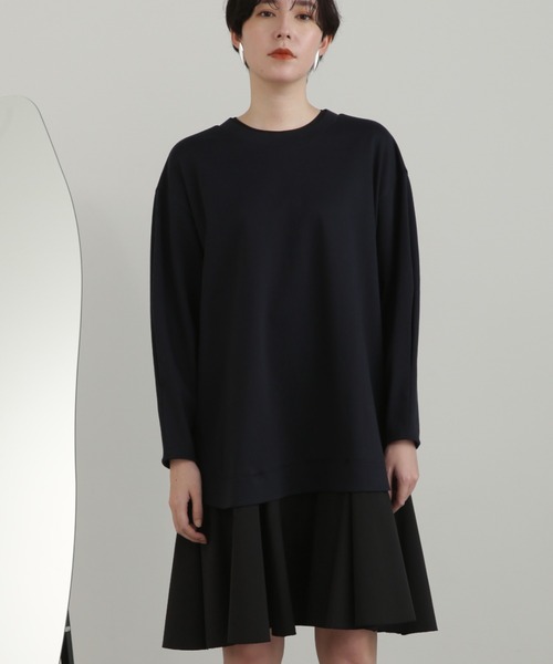 JILL STUART（ジルスチュアート）の「タフタドッキングミニワンピース（ワンピース・レディース・ホワイト/ブラック/ネイビー・2/4）」の3枚目の写真