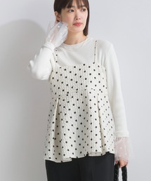 サッカードットキャミソール