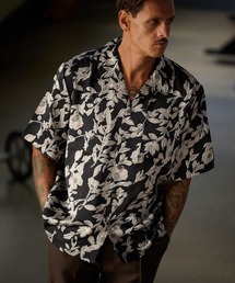 mhs2183- Flower Hawaiian Shirt シャツ