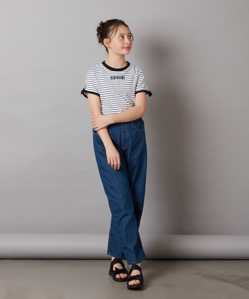 a.v.v（アーヴェヴェ）の「[17-23cm]リボン付きスポーツサンダル[WEB限定サイズ]（サンダル・キッズ・ダークインディゴブルー/カーキ/ブラック・17/18/19/20/21/22/23）」の4枚目の写真