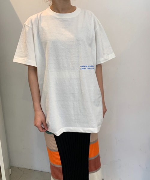 THEATRE PRODUCTS（シアタープロダクツ）の「マニフェストプリント半袖Tシャツ（Tシャツ/カットソー・レディース・チャコール/ホワイト/ナチュラル・FREE）」の12枚目の写真