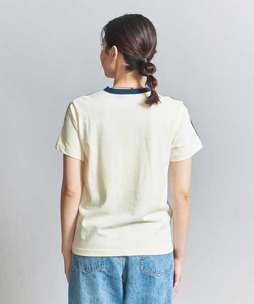 WAVE UNION(ウェーブユニオン)の「【別注】<WAVE UNION>フットボール ロゴ Tシャツ(Tシャツ/カットソー・レディース・オフホワイト・FREE)」の3枚目の写真