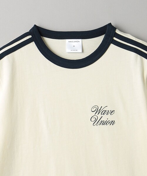 WAVE UNION(ウェーブユニオン)の「【別注】<WAVE UNION>フットボール ロゴ Tシャツ(Tシャツ/カットソー・レディース・オフホワイト・FREE)」の10枚目の写真