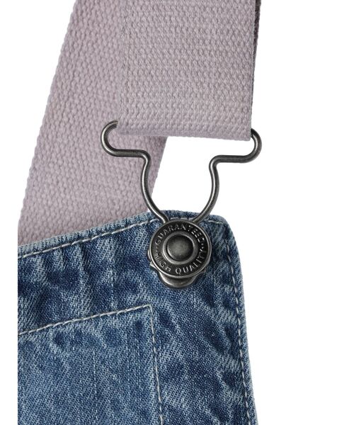 Editt by YECCA VECCA（エディットバイイェッカヴェッカ）の「綿麻デニムサロペット（サロペット/オーバーオール・レディース・ライトインディゴブルー/インディゴブルー・FREE）」の14枚目の写真