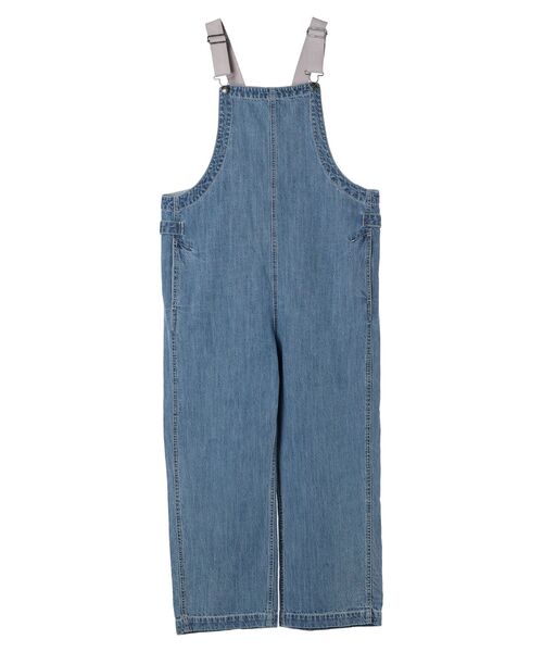 Editt by YECCA VECCA（エディットバイイェッカヴェッカ）の「綿麻デニムサロペット（サロペット/オーバーオール・レディース・ライトインディゴブルー/インディゴブルー・FREE）」の10枚目の写真
