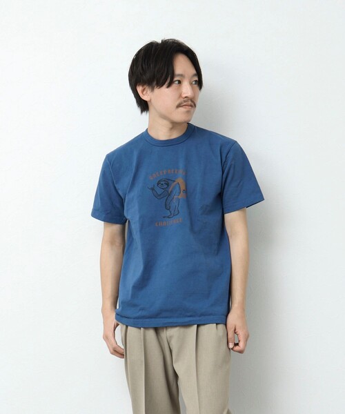 NOLLEY’S（ノーリーズ）の「BACKPACKING CHALLENGE ナマケモノ プリントTシャツ（Tシャツ/カットソー・メンズ・ロイヤルブルー/ホワイト/チャコールグレー/グレイッシュベージュ・S/M/L）」の19枚目の写真