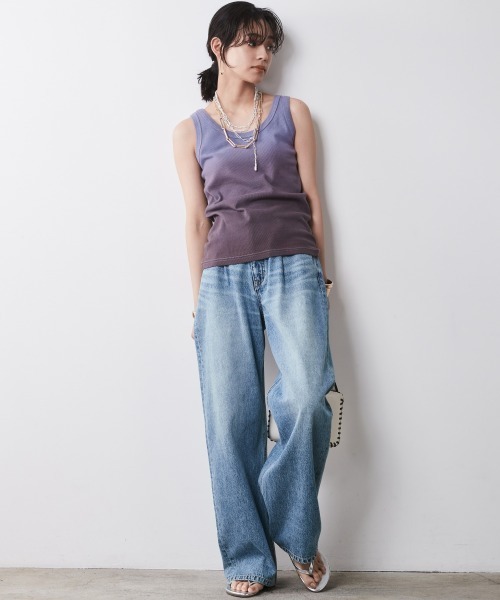 CHIC STYLE(シックスタイル)の「 段染めタンクトップ <大きいサイズ有>シックスタイル(キャミソール・レディース・グリーン系/ブラウン系/パープル系・3L/LL/L/M/5L/4L)」の18枚目の写真