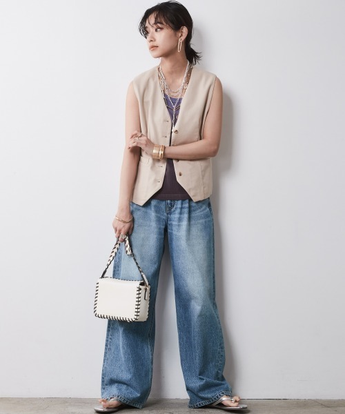 CHIC STYLE(シックスタイル)の「 段染めタンクトップ <大きいサイズ有>シックスタイル(キャミソール・レディース・グリーン系/ブラウン系/パープル系・3L/LL/L/M/5L/4L)」の9枚目の写真