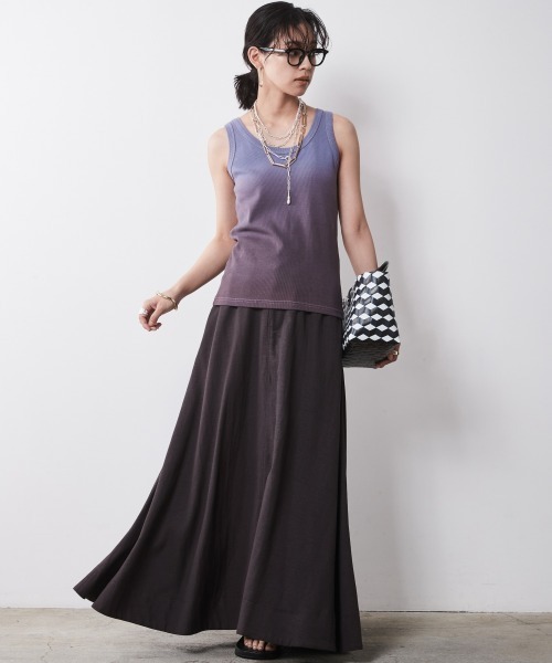 CHIC STYLE(シックスタイル)の「 段染めタンクトップ <大きいサイズ有>シックスタイル(キャミソール・レディース・グリーン系/ブラウン系/パープル系・3L/LL/L/M/5L/4L)」の14枚目の写真