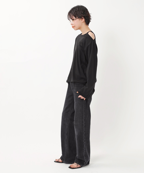 TanC TOKYO/ワンショルダーデザインロンパースカットソー TanC TOKYO/ワンショルダーデザインロンパースカットソー