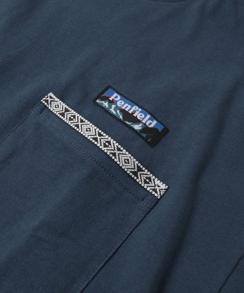 PEN FIELD(ペンフィールド)の「【Penfield】【防汚加工】ネイティブ柄バックプリント半袖Tシャツ(Tシャツ/カットソー・キッズ・オートミール/オレンジ/ネイビー・170cm/160cm/150cm/140cm)」の10枚目の写真