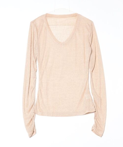 Dream garden(ドリームガーデン)の「透かし編み ニット プルオーバートップス【薄手】(ニット/セーター・レディース・グレー/ブラック/ダークグレー/ベージュ/ホワイト/ピンク・FREE)」の15枚目の写真