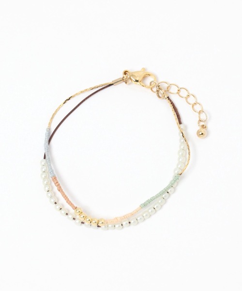 studio CLIP(スタディオクリップ)の「糸巻2連ブレスレット(ブレスレット・レディース・その他4/その他3・FREE)」の2枚目の写真