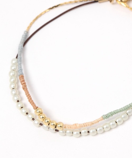 studio CLIP(スタディオクリップ)の「糸巻2連ブレスレット(ブレスレット・レディース・その他4/その他3・FREE)」の3枚目の写真