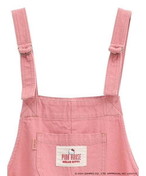 PINK HOUSE(ピンクハウス)の「PINK HOUSE×HELLO KITTY ネームワッペン使い サロペット(サロペット/オーバーオール・レディース・ピンク/レッド/ベージュ/インディゴブルー・フリー)」の10枚目の写真