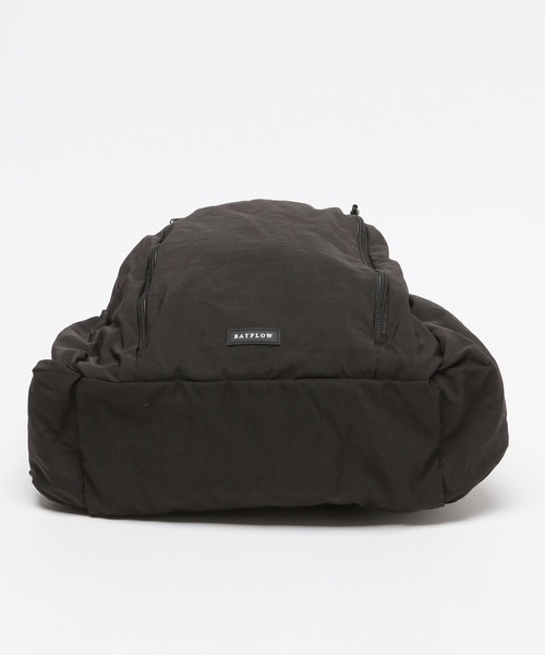 BAYFLOW（ベイフロー）の「サイドポケットデイパック（バックパック/リュック・レディース・ベージュ/ブラック・FREE）」の8枚目の写真