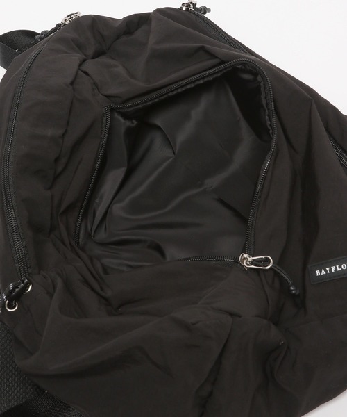 BAYFLOW（ベイフロー）の「サイドポケットデイパック（バックパック/リュック・レディース・ベージュ/ブラック・FREE）」の11枚目の写真