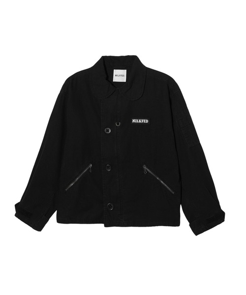 MILKFED.（ミルクフェド）の「ROUND COLLAR MILITARY JACKET（ミリタリージャケット・レディース・ブラック/オリーブ/カモフラージュ・ONE SIZE）」の18枚目の写真