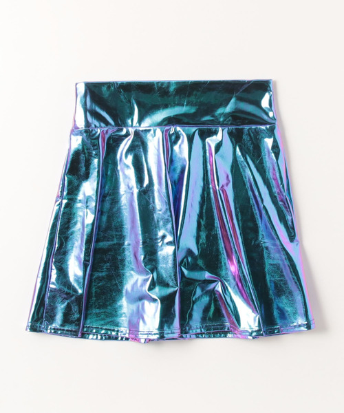 .KOM（ドットコム）の「『.KOM/ドットケーオーエム』メタリックスカート【Y】【CN】（スカート・レディース・ブルー/シルバー・M）」の12枚目の写真