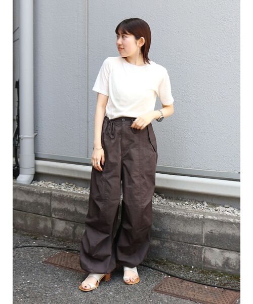 Ungrid（アングリッド）の「シアーテレコフィットTee（Tシャツ/カットソー・レディース・ブラック/オフホワイト/ピンク/グリーン/パープル・FREE）」の10枚目の写真