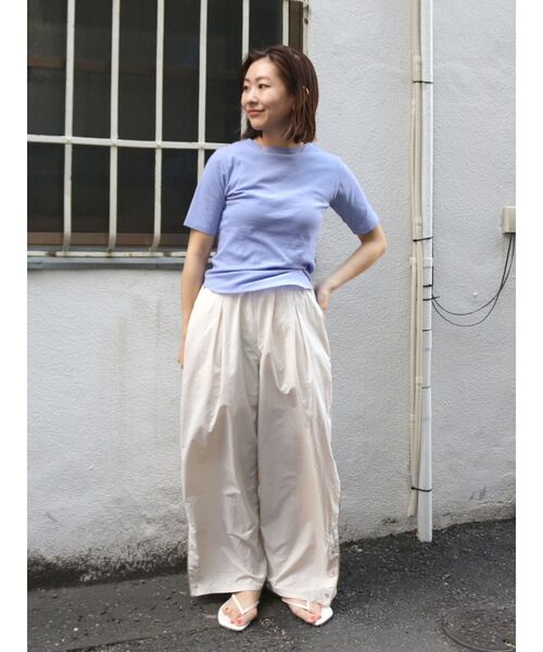 Ungrid（アングリッド）の「シアーテレコフィットTee（Tシャツ/カットソー・レディース・ブラック/オフホワイト/ピンク/グリーン/パープル・FREE）」の22枚目の写真