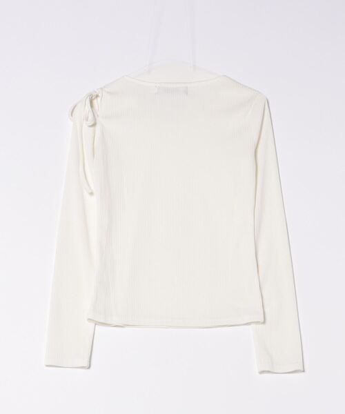 Dita Muaj.(ディータムアージュ)の「ショルダーリボンバレエトップス(Tシャツ/カットソー・レディース・ホワイト/パープル・M/L)」の18枚目の写真