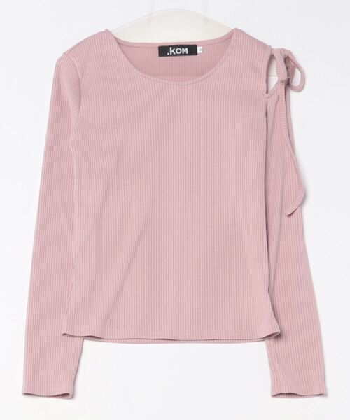 Dita Muaj.(ディータムアージュ)の「ショルダーリボンバレエトップス(Tシャツ/カットソー・レディース・ホワイト/パープル・M/L)」の19枚目の写真