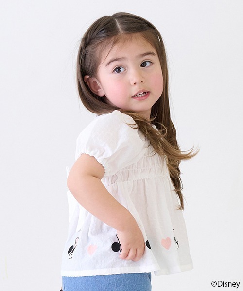 petit main(プティマイン)の「【Disney】刺しゅうパフチュニック(チュニック・キッズ・ピンク/ブルー/アイボリー・80cm/90cm/100cm/110cm/120cm/130cm)」の21枚目の写真