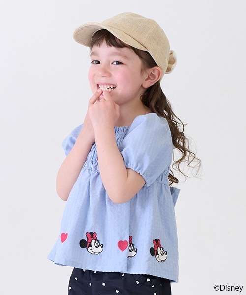 petit main(プティマイン)の「【Disney】刺しゅうパフチュニック(チュニック・キッズ・ピンク/ブルー/アイボリー・80cm/90cm/100cm/110cm/120cm/130cm)」の19枚目の写真