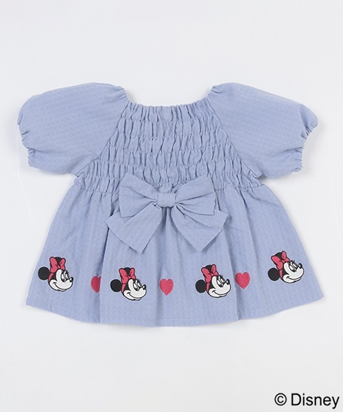 petit main(プティマイン)の「【Disney】刺しゅうパフチュニック(チュニック・キッズ・ピンク/ブルー/アイボリー・80cm/90cm/100cm/110cm/120cm/130cm)」の9枚目の写真