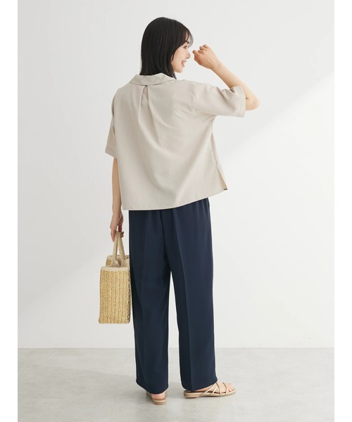 Green　Parks（グリーンパークス）の「接触冷感　開襟シャツ（シャツ/ブラウス・レディース・ライトベージュ/グリーン/モカ・FREE）」の11枚目の写真