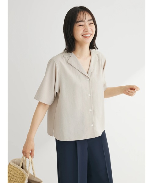 KITH グレー ポロシャツ タオル生地　グリーン　セットアップ　バケハ付き セール】接触冷感 開襟シャツ（シャツ/ブラウス）｜Green Parks