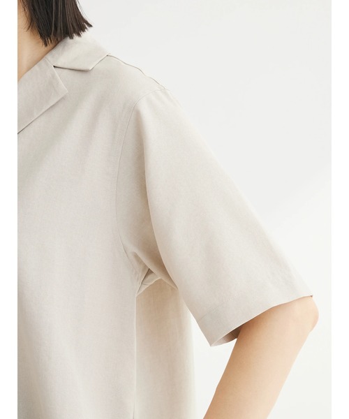 Green　Parks（グリーンパークス）の「接触冷感　開襟シャツ（シャツ/ブラウス・レディース・ライトベージュ/グリーン/モカ・FREE）」の17枚目の写真