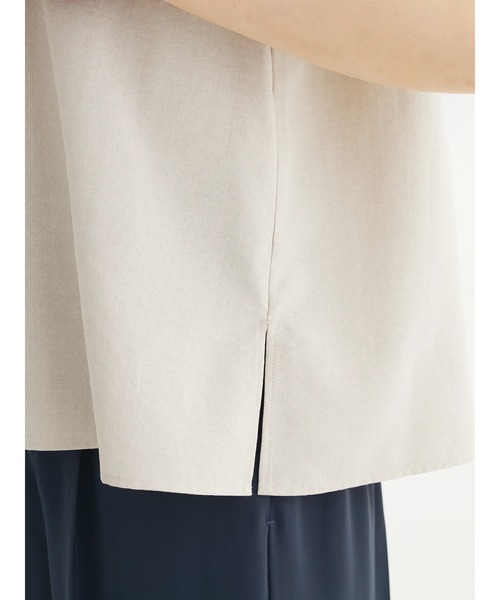 Green　Parks（グリーンパークス）の「接触冷感　開襟シャツ（シャツ/ブラウス・レディース・ライトベージュ/グリーン/モカ・FREE）」の19枚目の写真