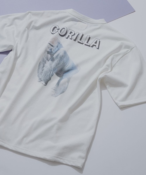 CORISCO(コリスコ)の「【CORISCO/コリスコ】アニマルフォトプリントTシャツ(Tシャツ/カットソー・メンズ・ホワイト系その他/ホワイト系その他2/ホワイト系その他3/ホワイト系その他4/ホワイト系その他5/ホワイト系その他6/ホワイト系その他7/ホワイト系/ホワイト系1/ホワイト系2・X-LARGE/MEDIUM/LARGE)」の9枚目の写真