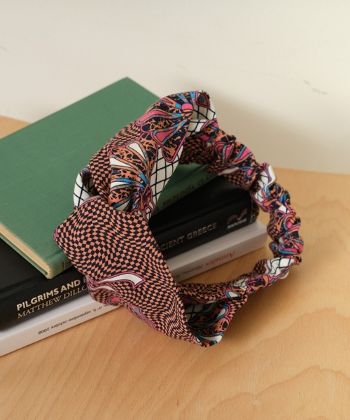 CIAOPANIC TYPY（チャオパニックティピー）の「【KIDS】バティック柄ヘアバンド（ヘアバンド・キッズ・ブルー/グリーン/ピンク・ONE SIZE）」の3枚目の写真