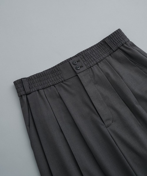 スムージーワイドバレルレッグスラックス（スラックス）｜PUBLIC TOKYO